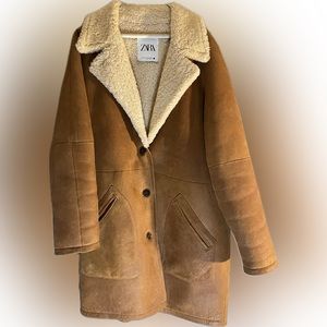 Double Faced Shearling Leather Coat